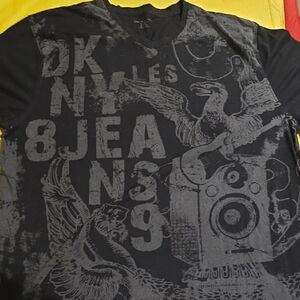 DKNY Black Graphic Tee - Short Sleeve